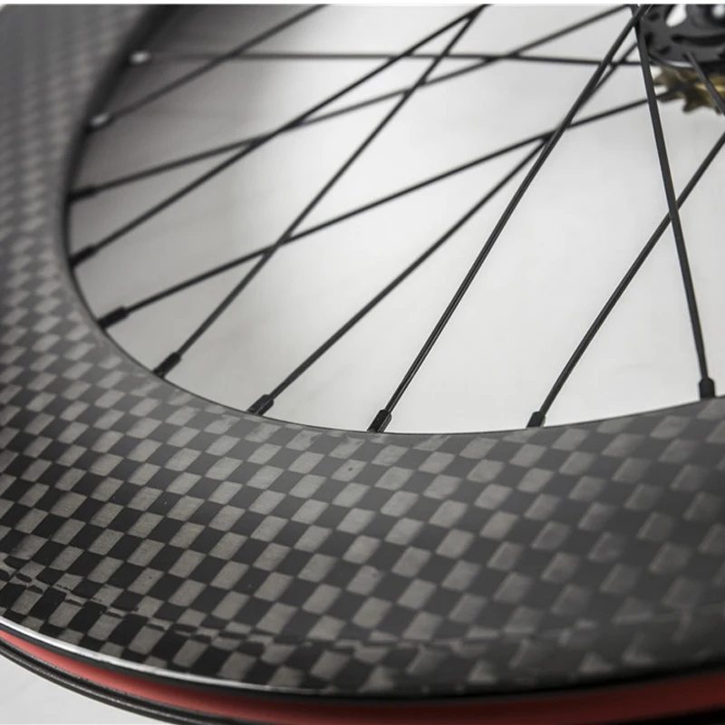 Sale 88mm clincher carbon wheelset fixed gear carbon wheels chinese carbon fiber track wheel carbon wheel tubular 2