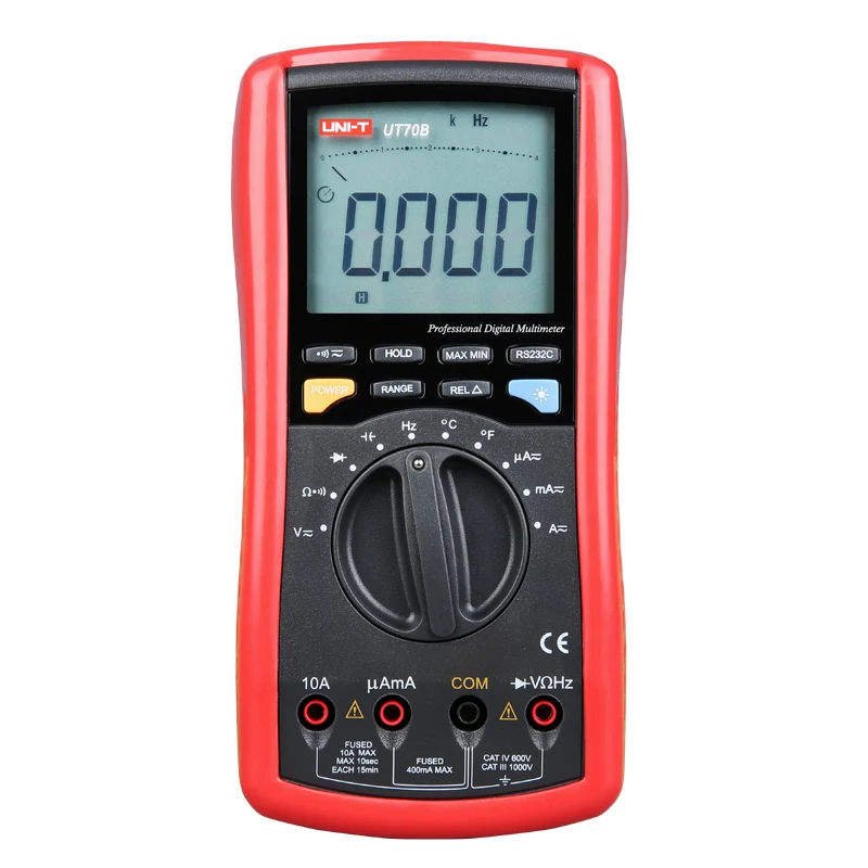 

UNI-T UT70B LCD Digital Multimeter Auto Range frequency conductance logic test transistor temperature analog display