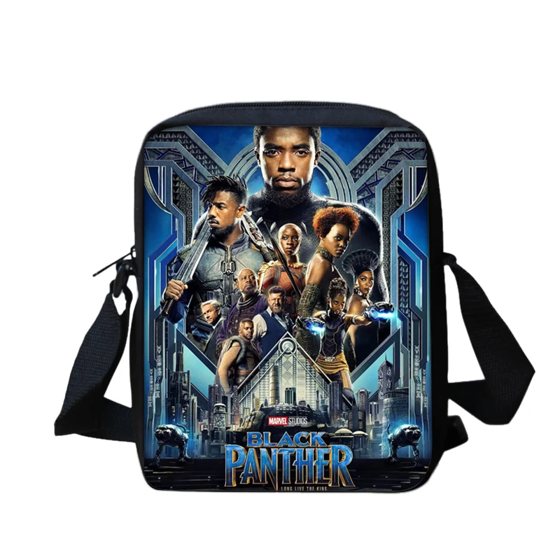 

Fashion 3D Printing Children Crossbody Messenger Bags Black Panther Small School Bookbag Potable Casual Shoulder Bag Boy Satchel