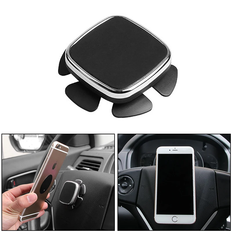 Car Phone Holder Bracket Drawing Ring Strong Absorption 360 Degree Steering Wheel Phone