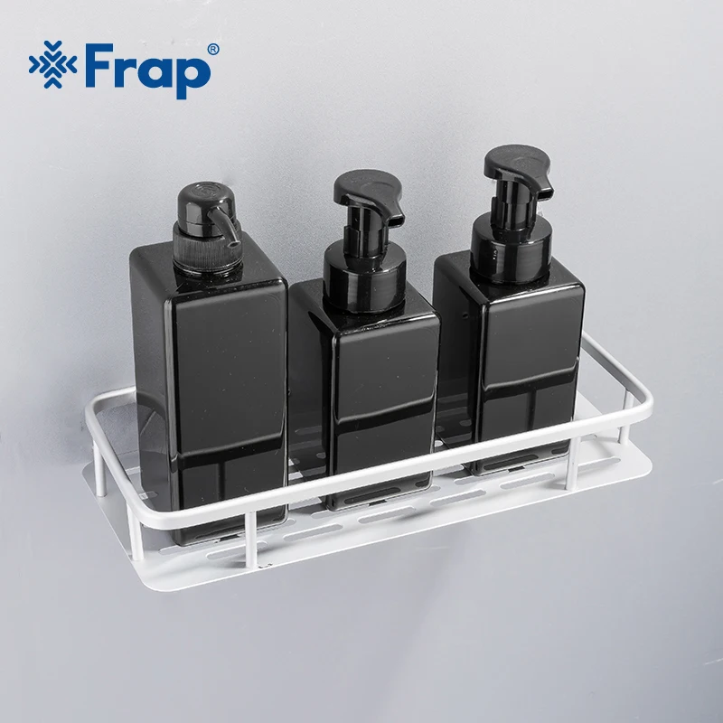 

Frap Wall Mounted Bathroom Shower Corner Storage Shelf Shower Caddy Holder Rack Organizer Kitchen Bathroom Accessories Y38015