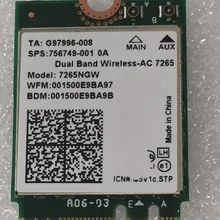 SSEA для Intel двухдиапазонный беспроводной AC 7265 7265NGW 802.11ac 2x2 WiFi+ Bluetooth 4,0 867 Мбит/с Карта NGFF SPS 756749-001 OA