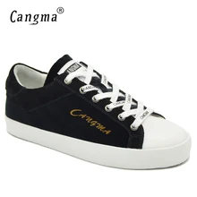 CANGMA/оригинальная модная женская повседневная обувь; черные замшевые кроссовки для девочек; дышащая обувь; женская обувь; обувь на плоской подошве среднего размера
