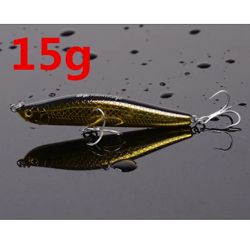 BaMMax Fishing lure 15g/25g 82mm/105mm minnow Sink Hard Bait Artificial Crankbait with Treble Hook Swimbait Fishing tackle pesca