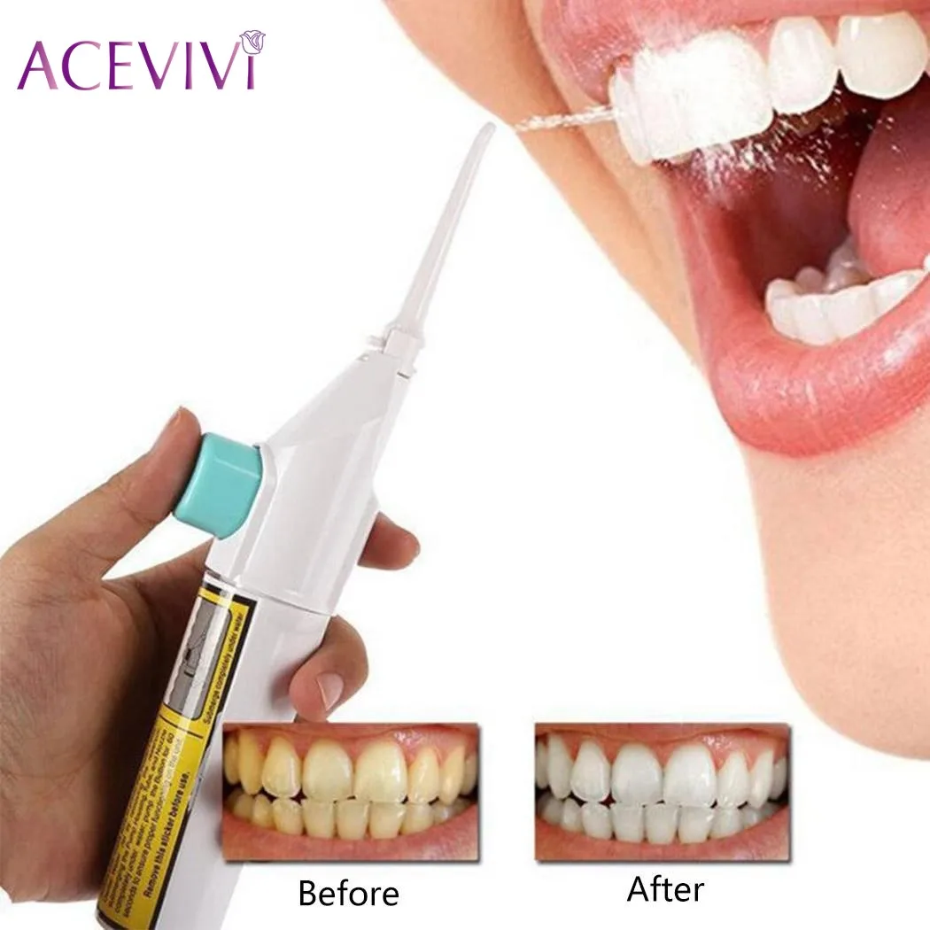 Acevivi Портативный струи воды Палочки зубные чистки зубов Floss устные Hydro Flosser ирригатор зубы очищение, отбеливание машины - изображение