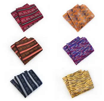 

Fashion High Quality Polyester Material Floral Dress Pocket Towel Explosion Models Men's Business Dress Decoration Pocket Towel