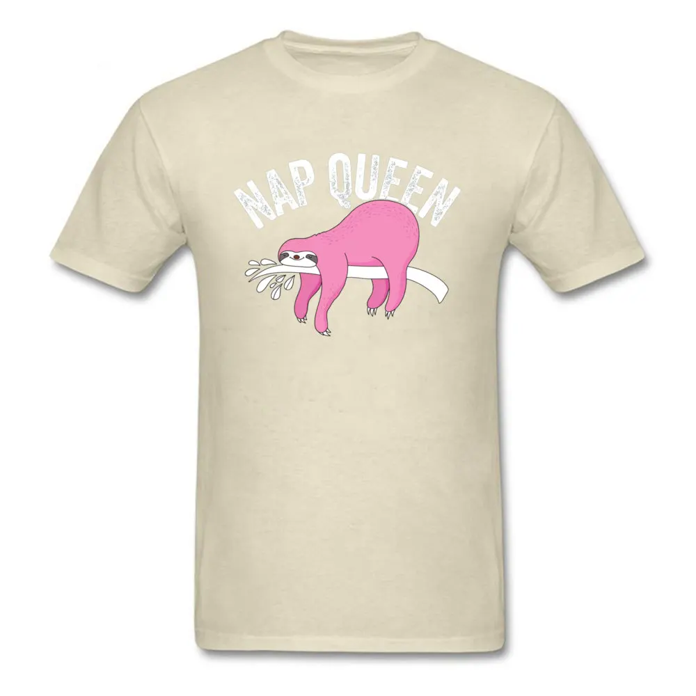 Nap Queen 16607 Prevalent Custom Tops Shirt Round Collar Father Day Pure Cotton Short Sleeve T Shirts for Men Design Tees Nap Queen 16607 beige