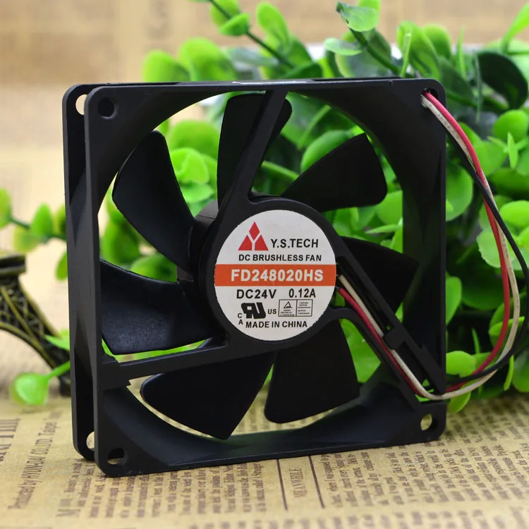 8 см вентилятор 8020 масла вала охлаждающего вентилятора 24 v 0,12 A FD248020HS 3 линии