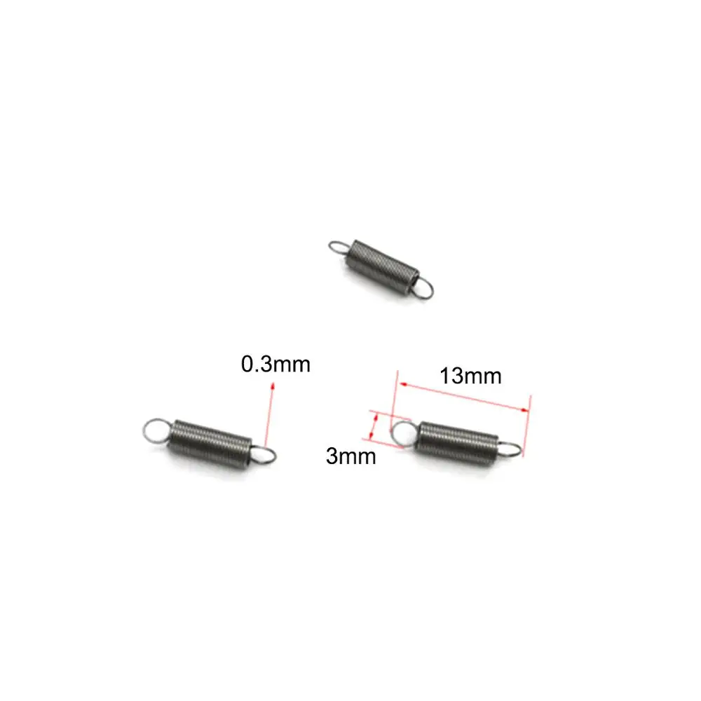 

10pcs Stainless steel tension spring 0.3mm wire diameter extension spring with hook rights NEW wholesale