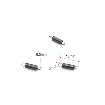 

10pcs Stainless steel tension spring 0.3mm wire diameter extension spring with hook rights NEW wholesale