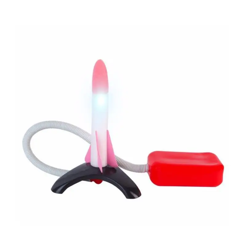 

1Set Air Pressed Rocket Launcher Step Pump Toys with Electric Light for Children Kids Parent Interaction Outdoor Game Toy Gifts