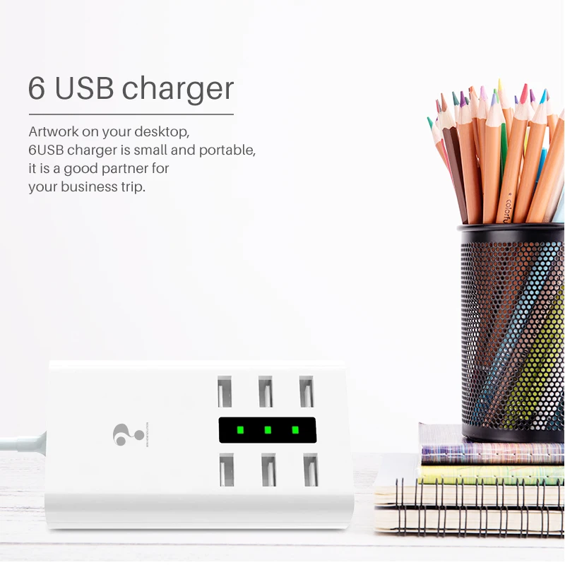 smart USB charger HUB universal multi port travel wall adapter 7.5A power socket with indicator light for Samsung Xiaomi Meizu smart USB charger HUB universal multi port travel wall adapter 7.5A power socket with indicator light for Samsung Xiaomi Meizu