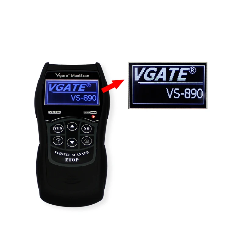 Новейший Vgate VS890 автоматический диагностический сканер инструмент OBD2 OBDII считыватель кодов VS 890 автомобильный детектор VS-890 Поддержка CAN-BUS