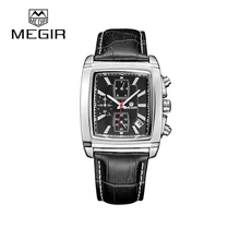 MEGIR Mens Watches Top Brand Luxury Multifunctional Chronograph Quartz Movement Relogio Masculino