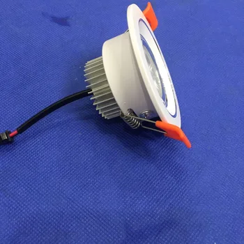 

2019 new Led Spotlight 3w 4pcs/lot 75mm diameter Led Round Down Light 110v220v Recessed Led Retail 5 years Warranty time