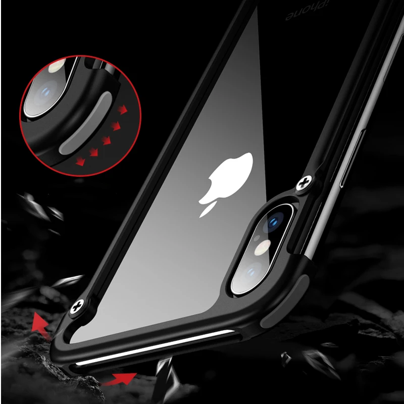 Алюминиевый металлический бампер Oatsbasf для iPhone 12 11 Pro Max mini X XS MAX XR Роскошный