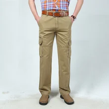 Военный стиль Тактические Брюки карго мужские мульти-Карманы Прямые брюки камуфляж pantalon homme хаки брюки плюс размер 44