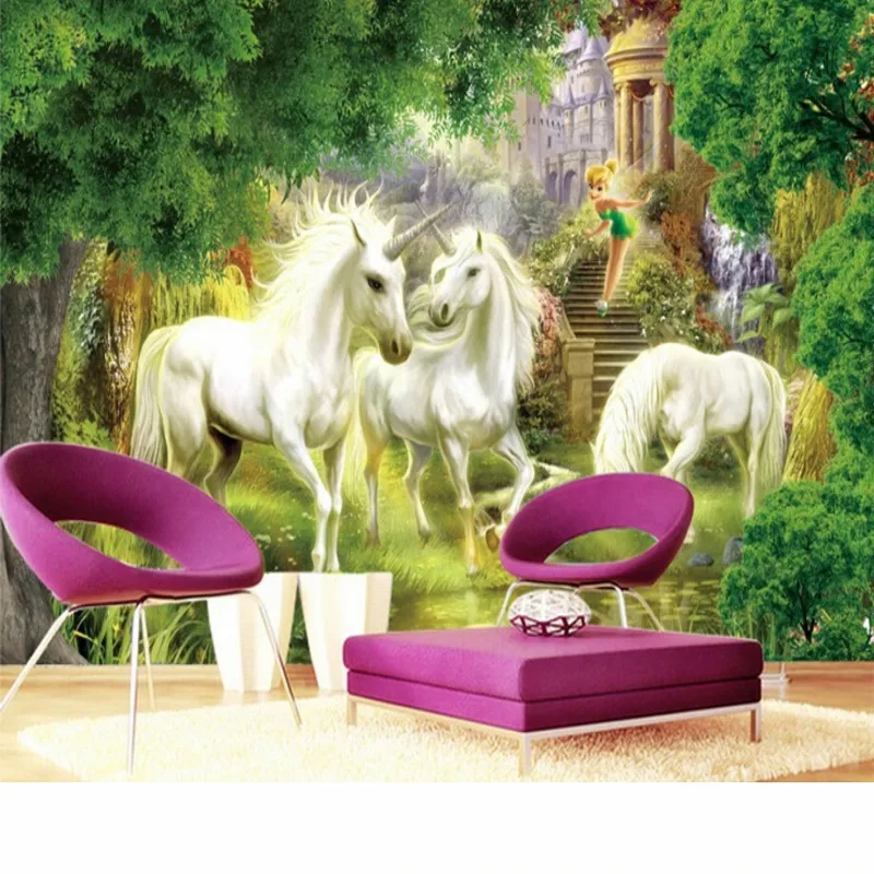 Beibehang Personnalisé Photo Papier Peint Licorne Papier Peint