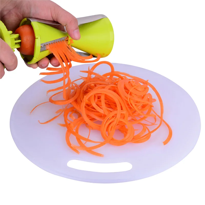 4 сменные лезвия овощей Спираль Slicer Cutter Овощной spiralizer Терка для Морковь Огурец