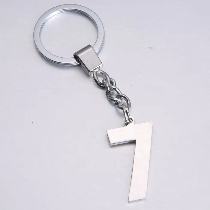 Numbers Keychains Letters Key Rings Creative Birthday Gift Key Chains