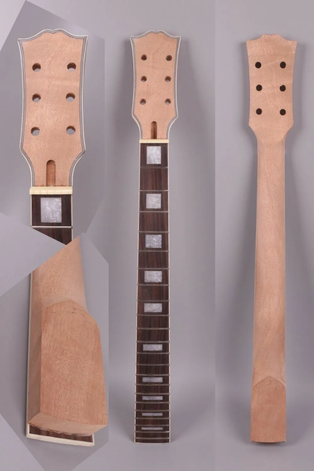 

electric guitar neck Mahogany wood 22 fret 24-3/4 inch Block Inlaid New