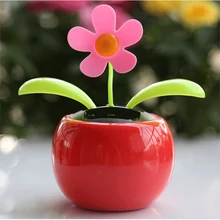 Украшение автомобиля Солнечный цветок украшение ювелирные украшения солнечные автоматические качели Солнечный цветок предметы интерьера автомобиля