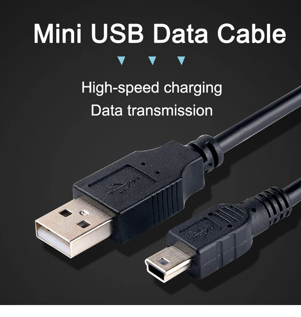 Мини-usb кабель мини-usb для USB мужчин и мужчин зарядный шнур для MP3 MP4 плеера Автомобильный видеорегистратор gps цифровая камера HDD Новинка