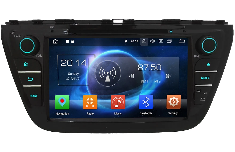 Perfect KLYDE 8" 4G WIFI Octa Core PX5 Android 8.0 4GB RAM 32GB ROM Car DVD Player Radio GPS Navigation For Suzuki S-Cross SX4 2014-2017 0