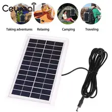 Cewaal 3W 12V Portable polycrystalline silicon Solar Panel Epoxy Battery Charger Cell Charging DIY Module with White Frame