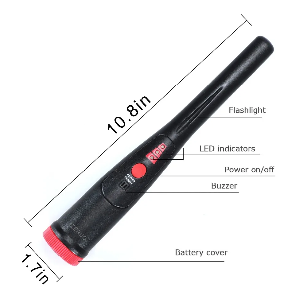 Koop Hoge Gevoeligheid GC 2007 Aanwijzen Metaaldetector Handheld Metalen Pinpointer Pro Dezelfde Stijl Gold Metal Detector Statische Alarm