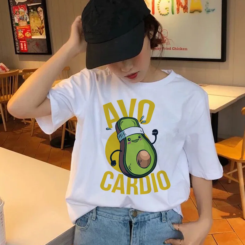 Авокадо Vegan Футболка короткий рукав топ модная женская одежда с героями