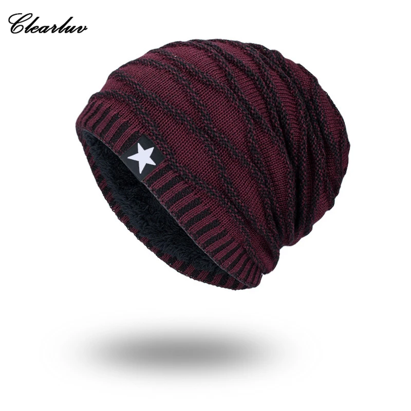 

ponytail beanie Winter beanies muts pentagram Wool striped Caps Chapeus Dad Hats bonnet homme fleece Gorras Touca winter hats