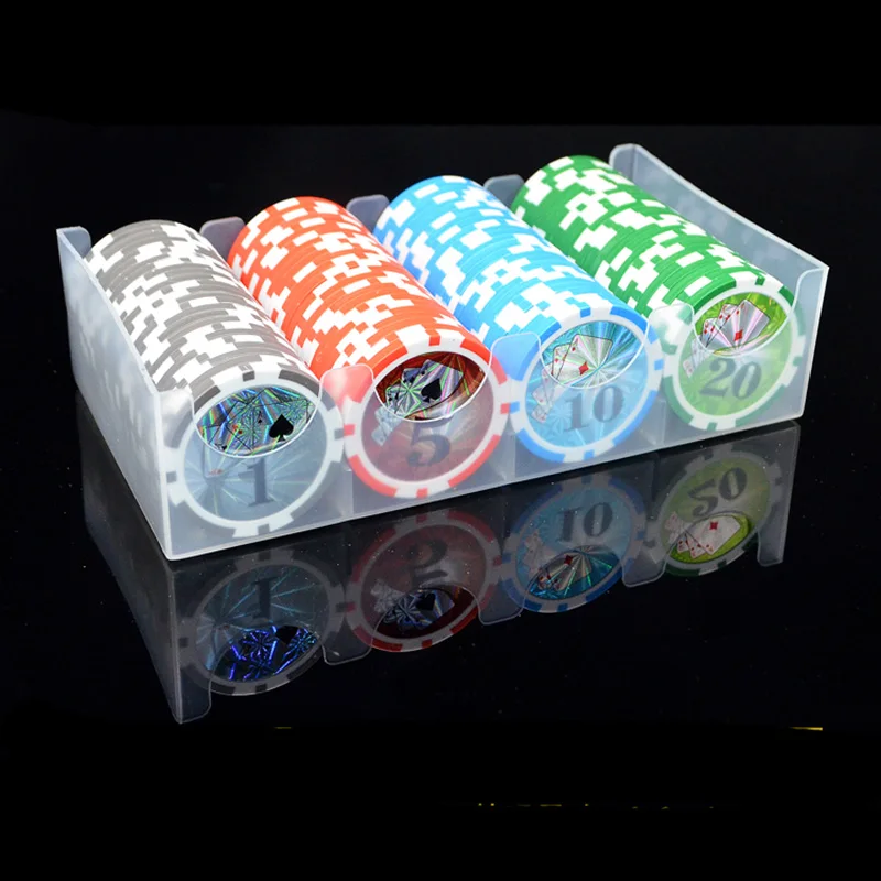 22 Виды Вариант 100 шт./компл. фишки для покера красочные казино фишки Техас фишки для покера с акриловая