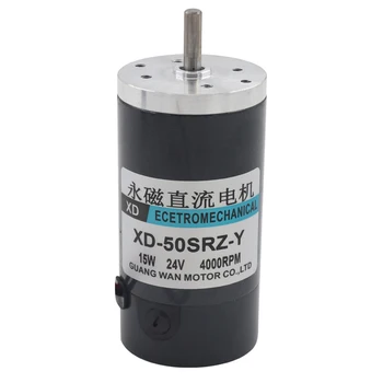 

Brushed permanent magnet DC high speed motor 15W miniature Positive Reversal rotation Speed regulating motor 12V24V