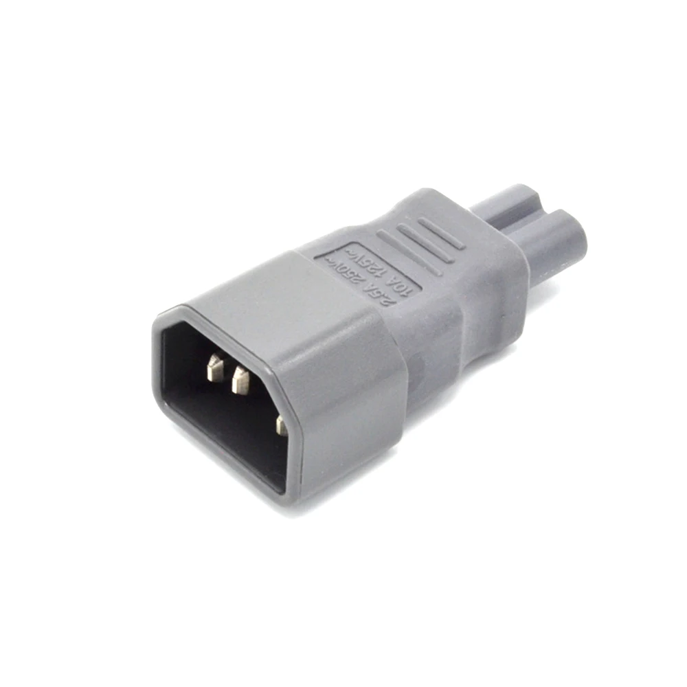 

IEC Universal Electrical Plug Adapter PVC 320 C14 to C7 Plug Male to Female AC Power Adapter Outlet Converter 1500W