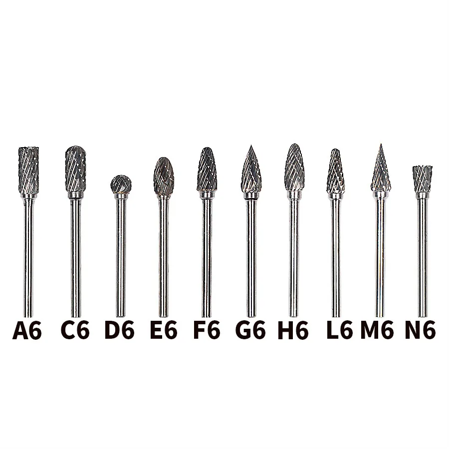 Mini Drill Accessories Tungsten Carbide Burs Sets Rotary Dremel Drill
