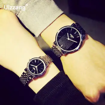 

Hot Sale Luxury Full Stainless Steel Silver Analog Quartz Dress Business Wristwatches Wrist Watch for Men Women Lovers