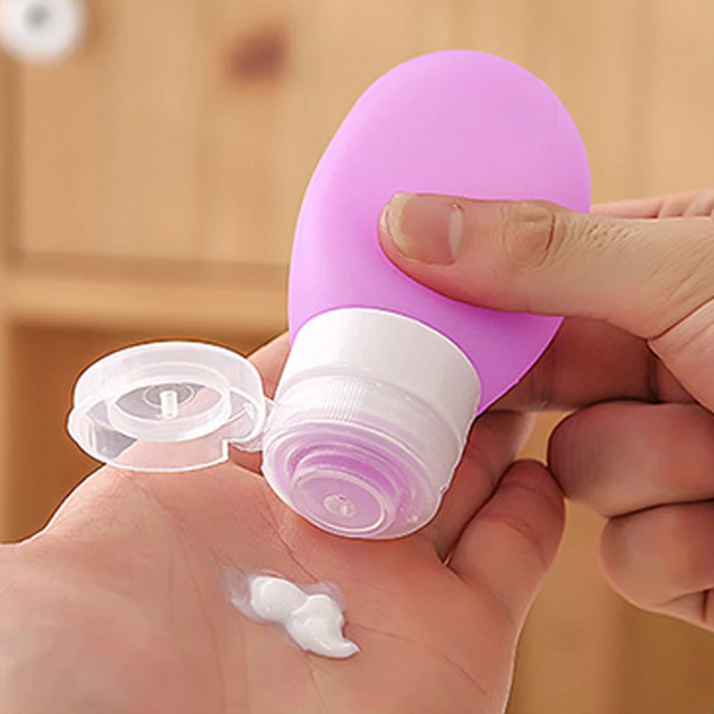 

1Pcs Portable Empty Press Bottle For Shampoo Shower Container Refillable Bottle Emulsion Travel Bottle Containers For Cosmetics