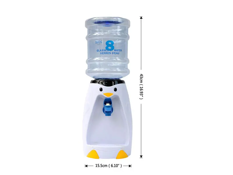 OBR мини Настольный диспенсер для воды с бутылка распылитель для воды Стенд милый мультфильм Пингвин питьевой Диспенсер 2.5L Емкость