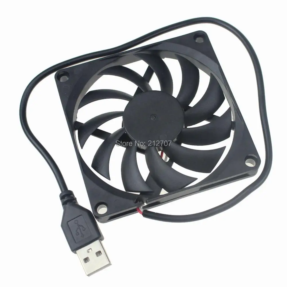 

10 Pieces/lot Gdstime 80mm 8010 80x80x10mm 5 Volt 2Pin USB DC Cooling Fan For Computer