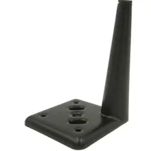 Металлические ножки матовый черный мебель Поддержка средства ухода за кожей стоп пластина из холоднокатаной Сталь мебельная фурнитура 1/2/4/6/8 шт