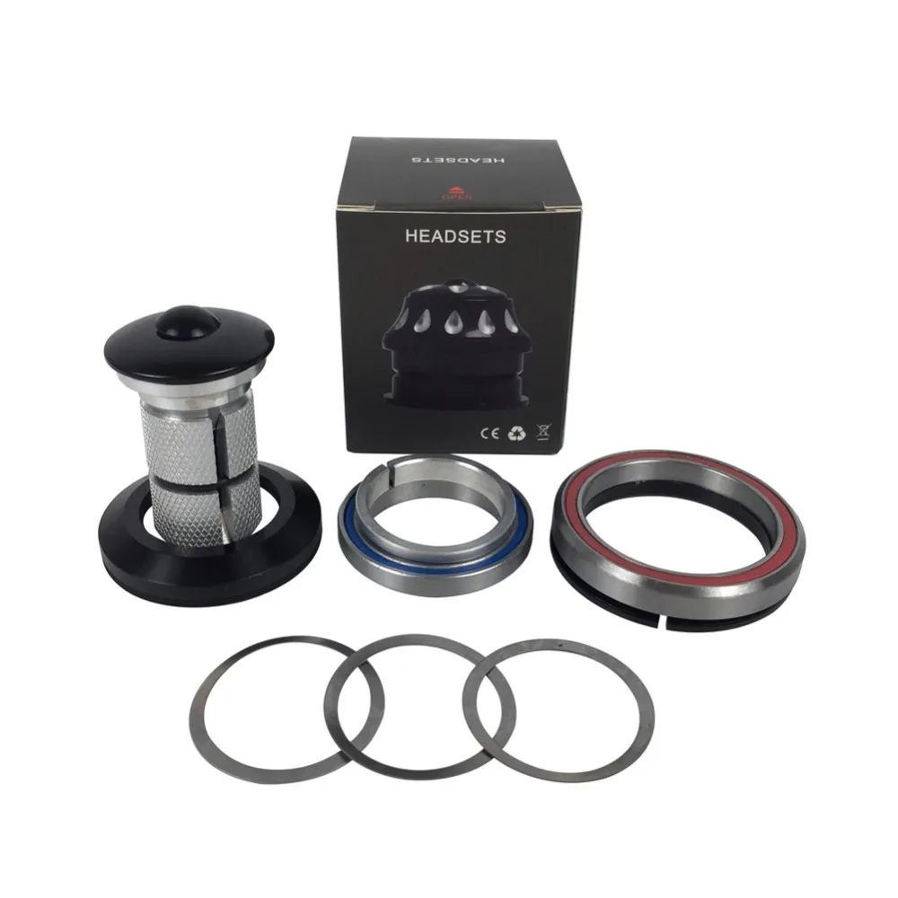 

Spcycle MTB Bicycle Road Bike Headsets 42 41.8 52mm 1-1/8" To 1-1/2" Tapered Fork Integrated Contact Bearing Bike Parts