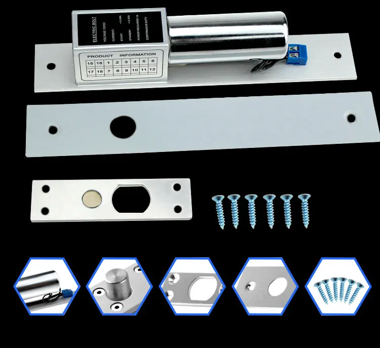 2/5 провода металлический Электрический Болт замок электронный дверной замок Нормальная/низкая температура с задержкой времени для безопасности системы контроля доступа