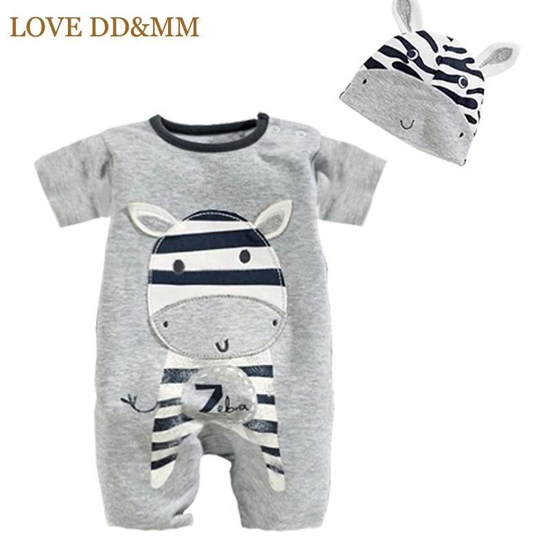 Детский комбинезон с надписью LOVE DD & MM Одежда для новорожденных мальчиков и