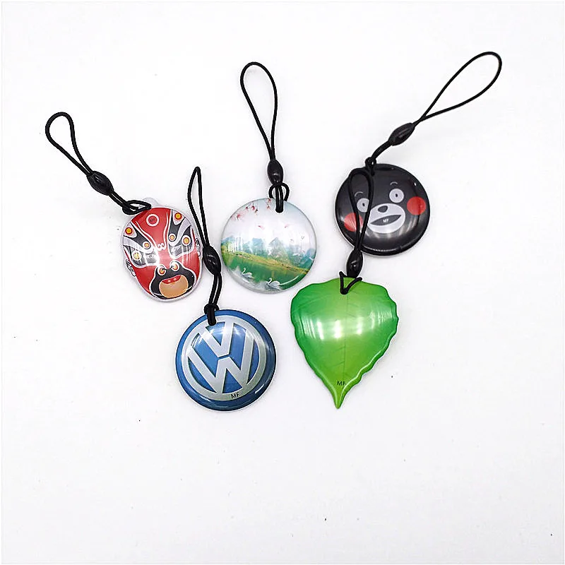 

13.56MHz Epoxy card 1pcs Waterproof Key Tag keyfob Epoxy Modify UID Changeable NFC 1k s50 Block 0 Writable ISO14443A Keyfob