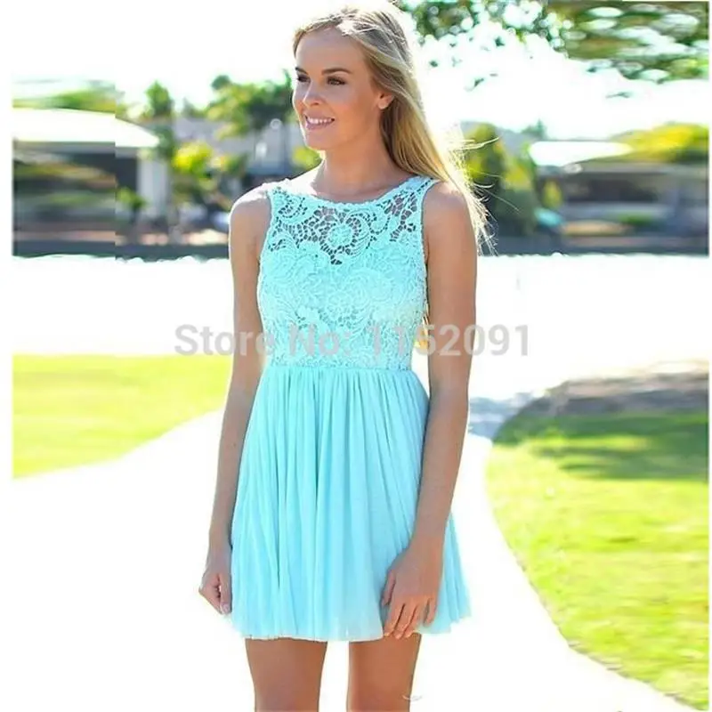 coral and turquoise dress