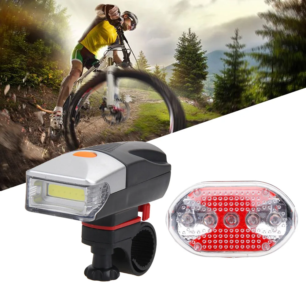 Bike Rear Lights UV Bicycle Headlight Taillight Front Brighting 2 IN 1 Outdoor Cycling | Спорт и развлечения