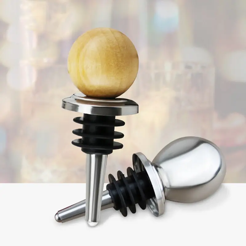 Plug Bottle Cap Wine Stopper Stainless Steel Wine Stopper Wine Bottle Sobering Device Set Red Wine Bottle Stopper