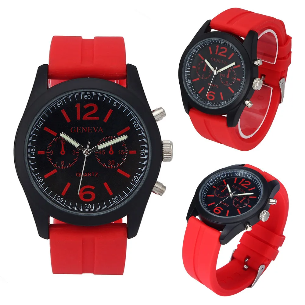 

CLAUDIA 11 Colors Geneva Relogio feminino Women Fashion Unisex Silicone Analog Quartz Wrist Watch Montre femme Relogio Masculino