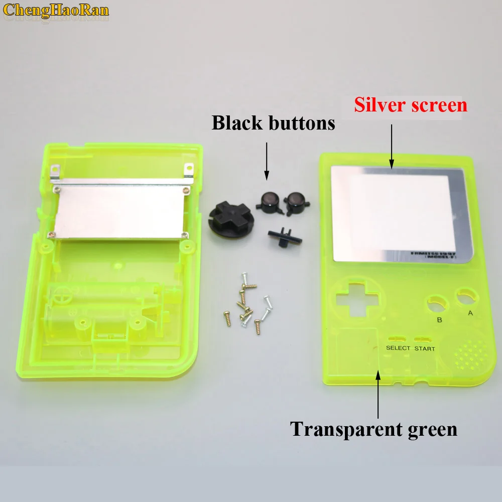 ChengHaoRan 6 color choose for Nintendo Gameboy Pocket Housing Shell Case replacement for GBP Shell Case Cover with Buttons Kit